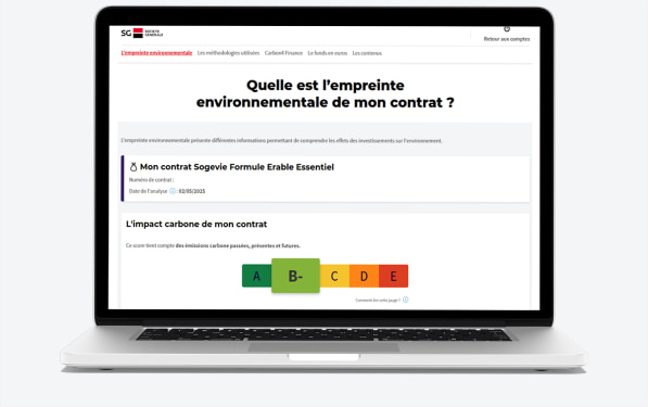 Quelle est l'empreinte environnementale de mon contrat ?