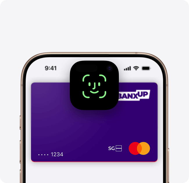Chaque paiement est sécurisé avec votre carte BANXUP et Apple Pay