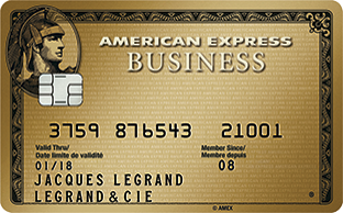 Carte Business Gold American Express